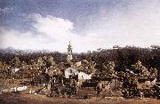 BELLOTTO, Bernardo View of Gazzada near Varese oil on canvas
